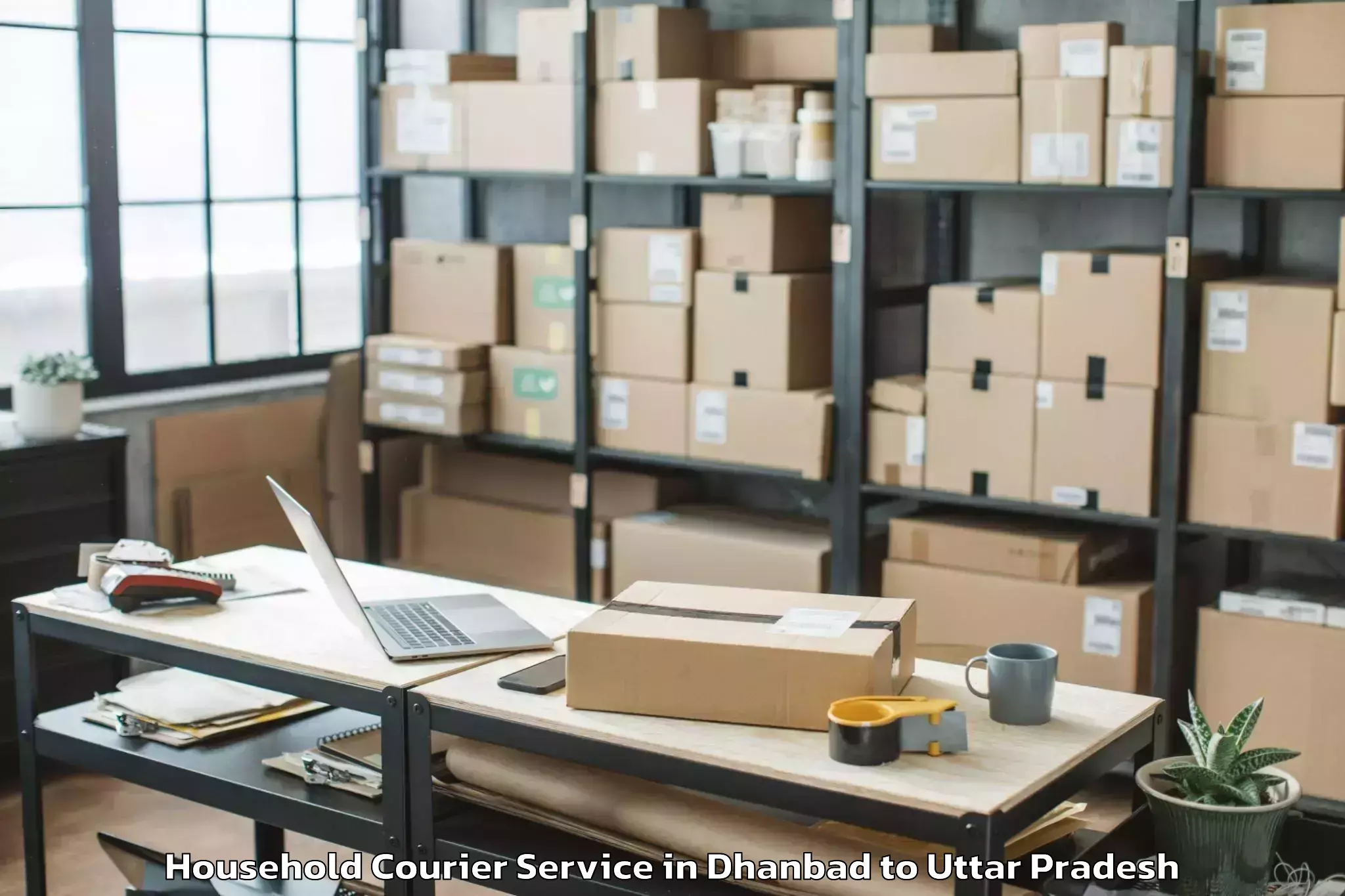 Affordable Dhanbad to Ghatampur Household Courier